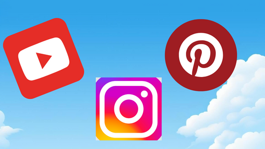 Finde uns auf You-tube, Instagram und Pinterest