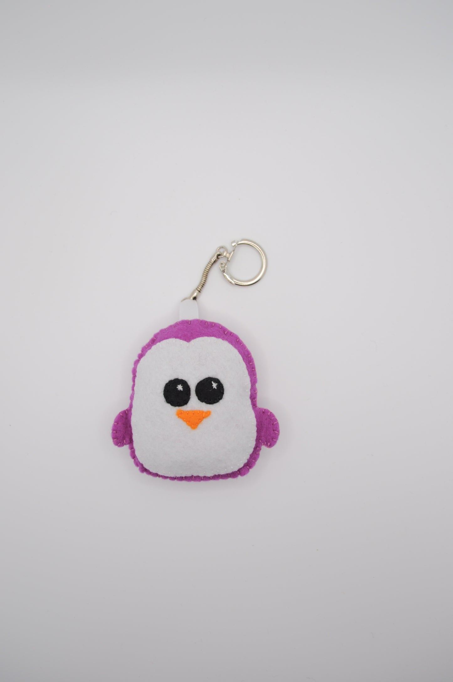 Schlüsselanhänger Pinguin in Filz