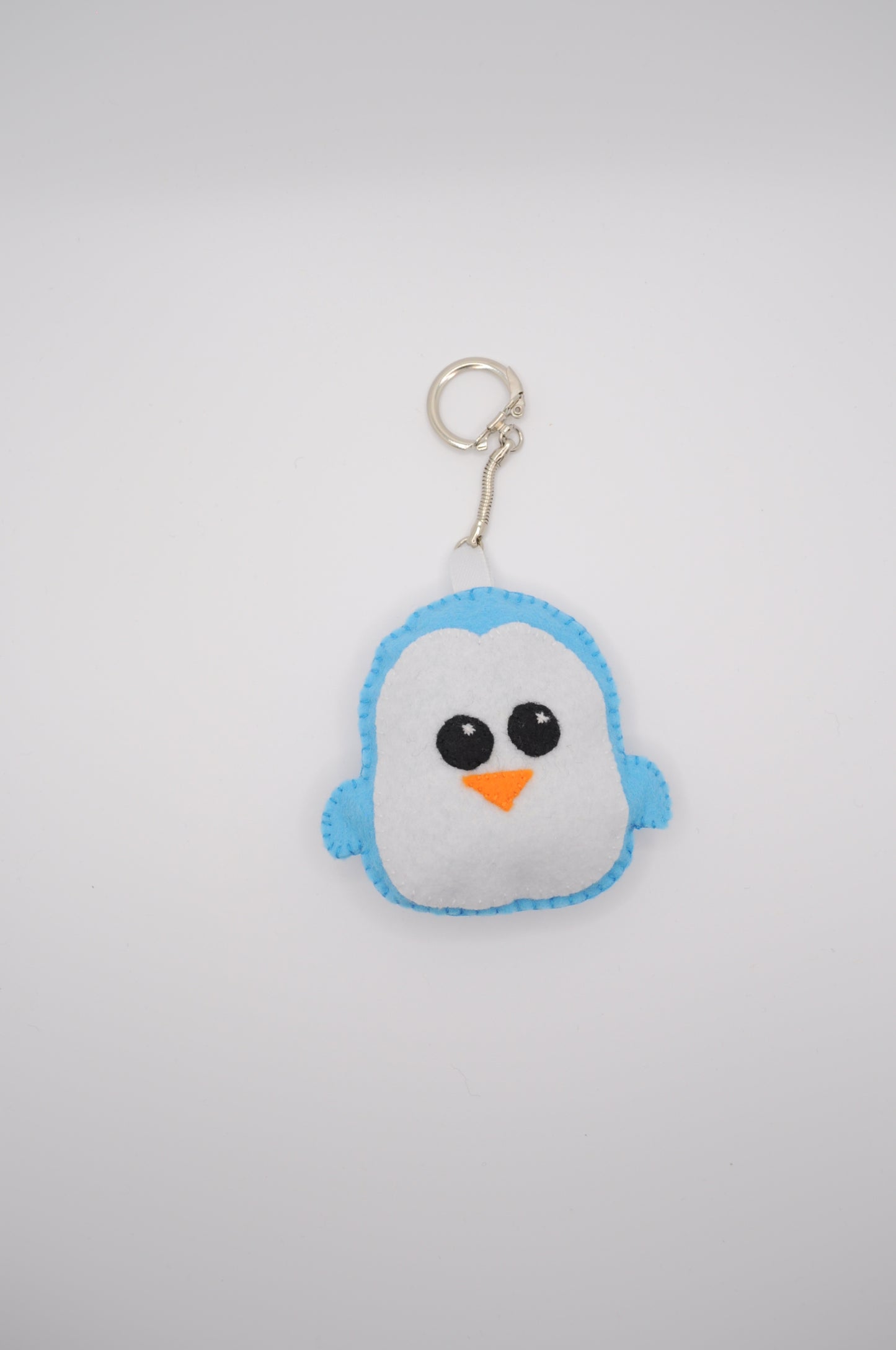 Schlüsselanhänger Pinguin in Filz