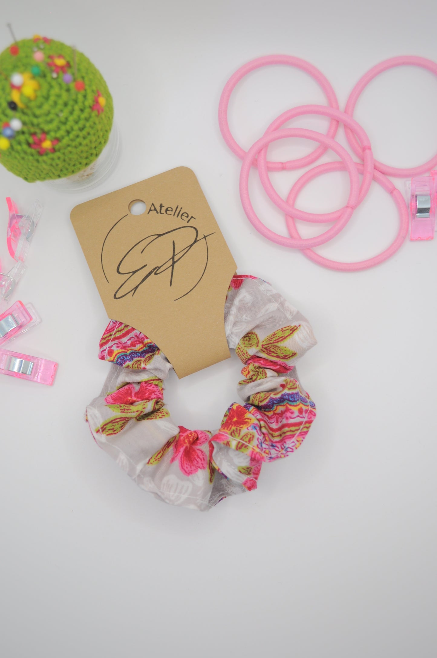 Scrunchies - Blumenmotiv