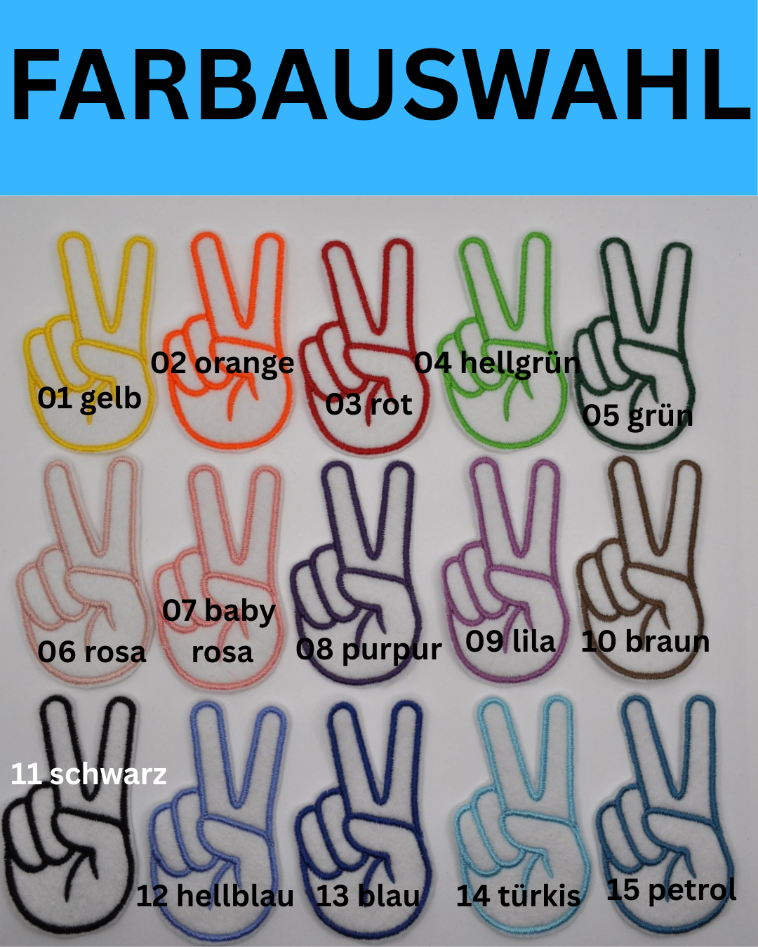 Patch - Namensschild "Wölkchen" - Personalisierbar