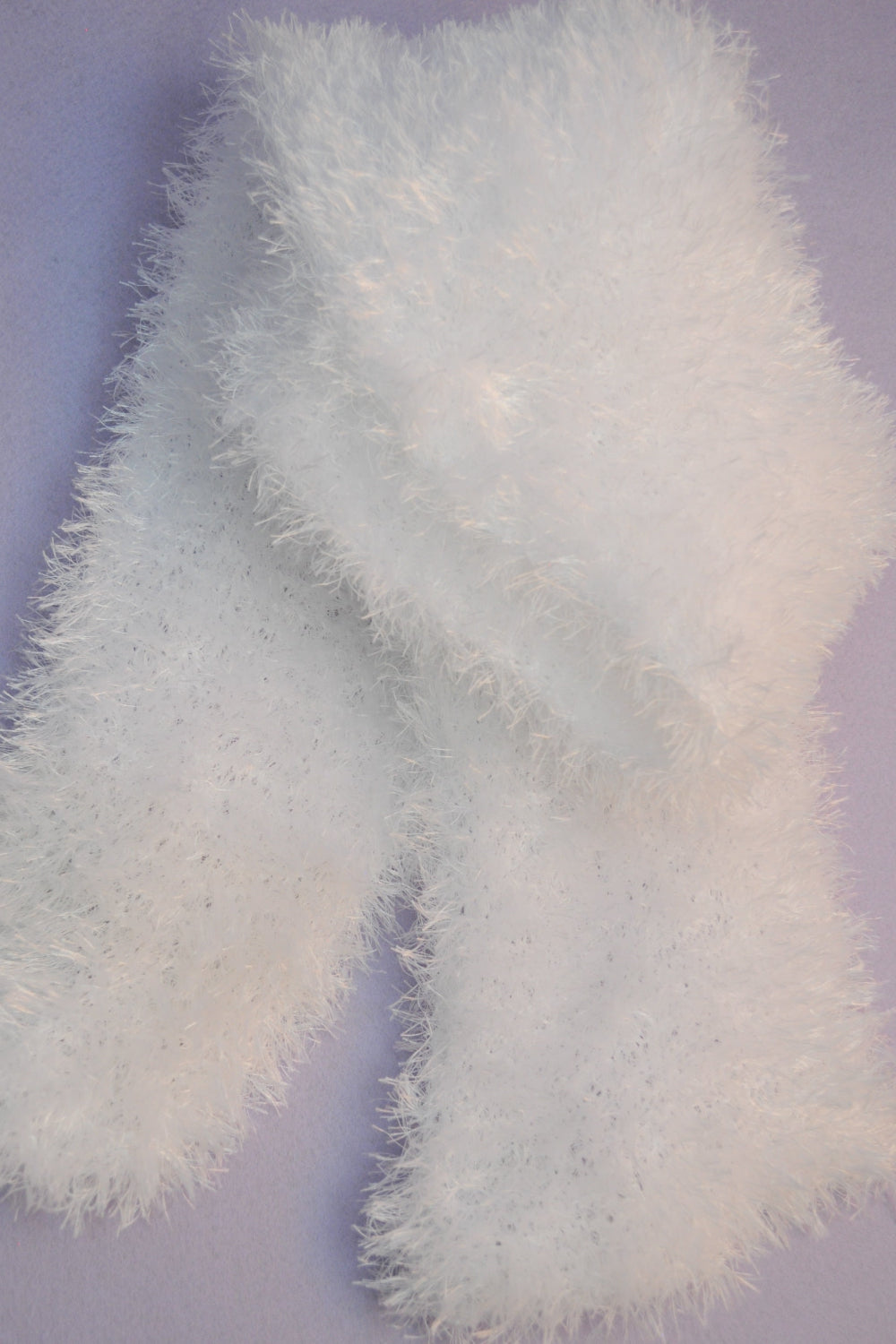 Faux-Fur Schal - Winterweiß