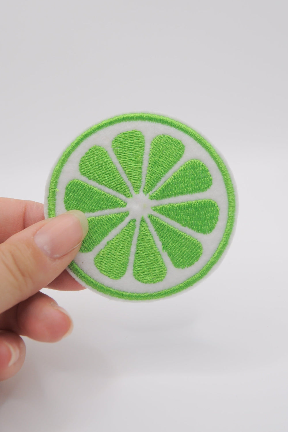 Patch im Form eine Limettenscheibe