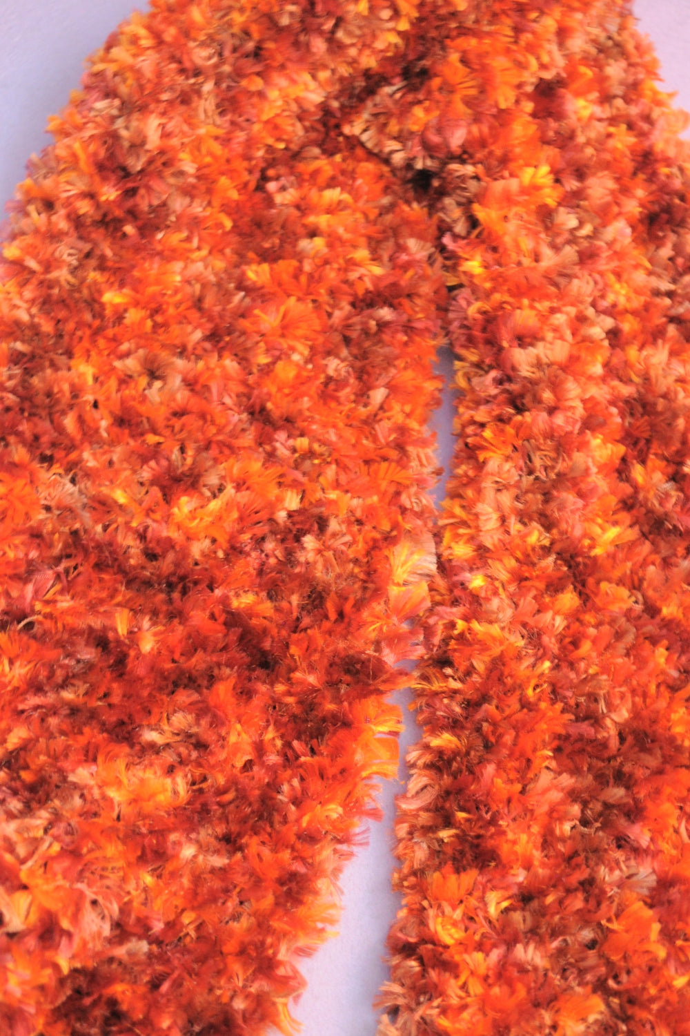 Faux-Fur Schal - Herbstlaub