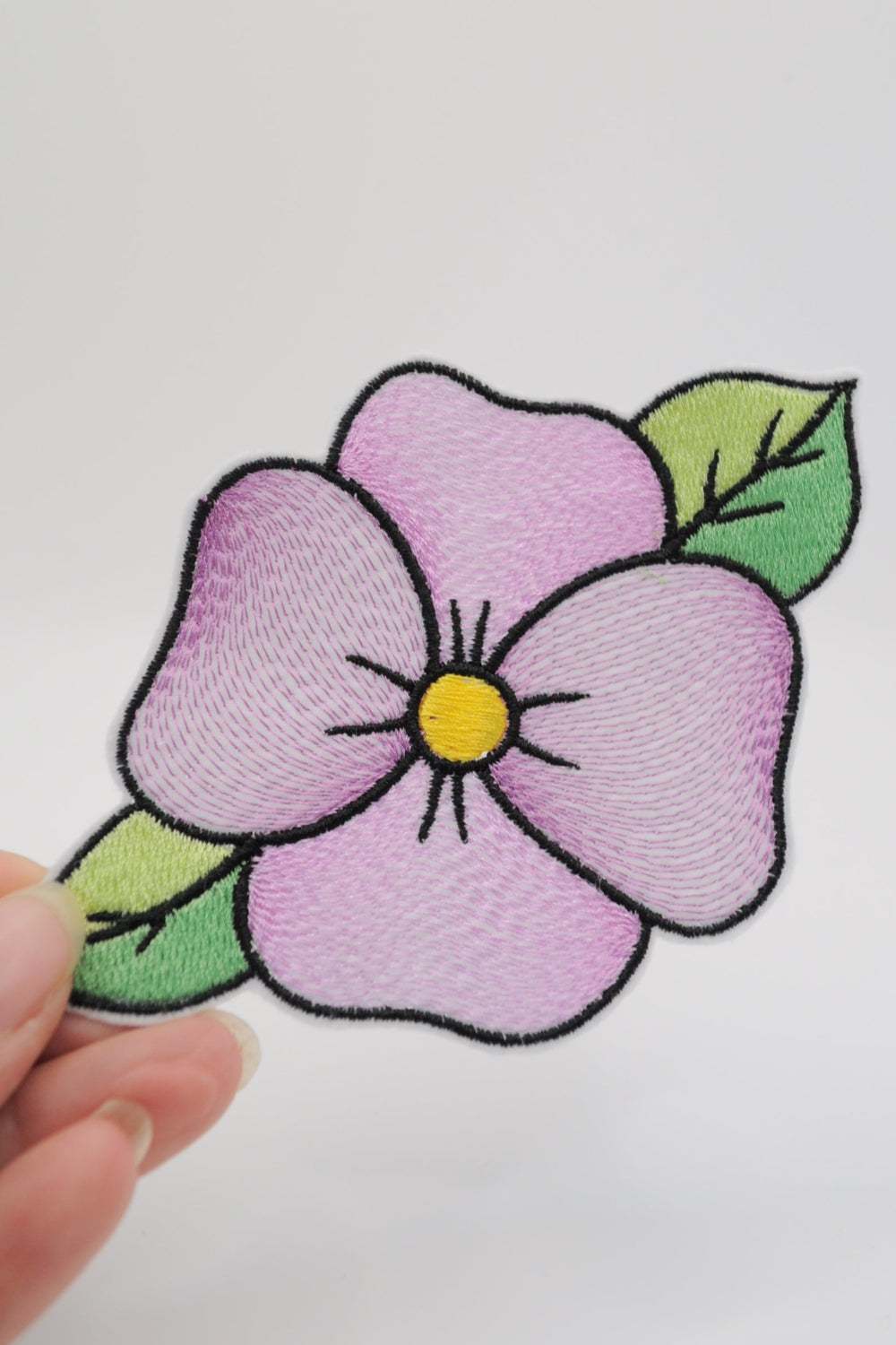 Flicken in Form eine Blume, Groß, lila