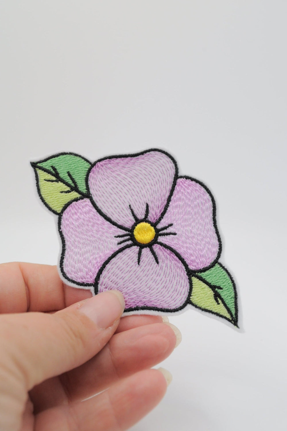 Flicken in Form einer Blume, klein Lila