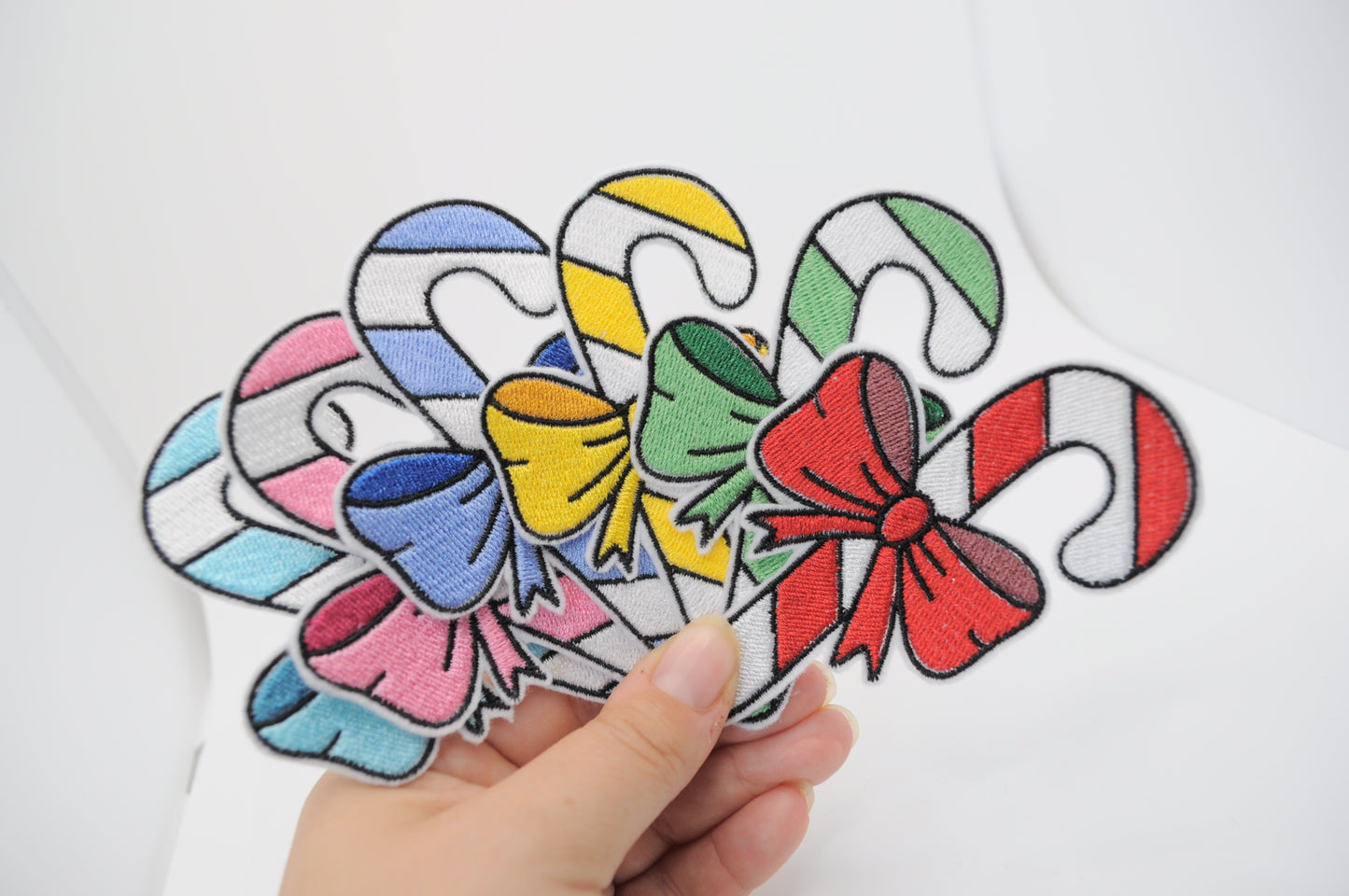 Patch - Candy Cane - Zuckerstange mit Schleife