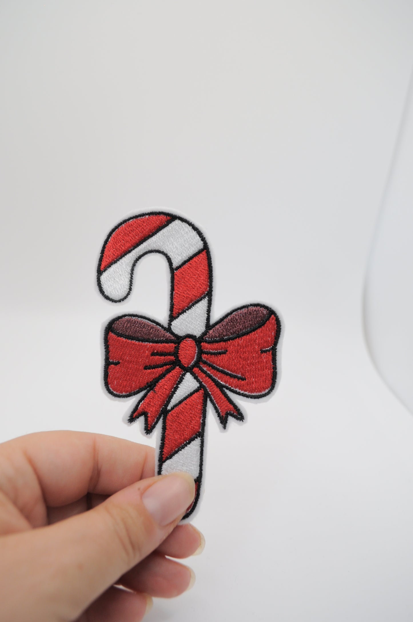 Patch - Candy Cane - Zuckerstange mit Schleife