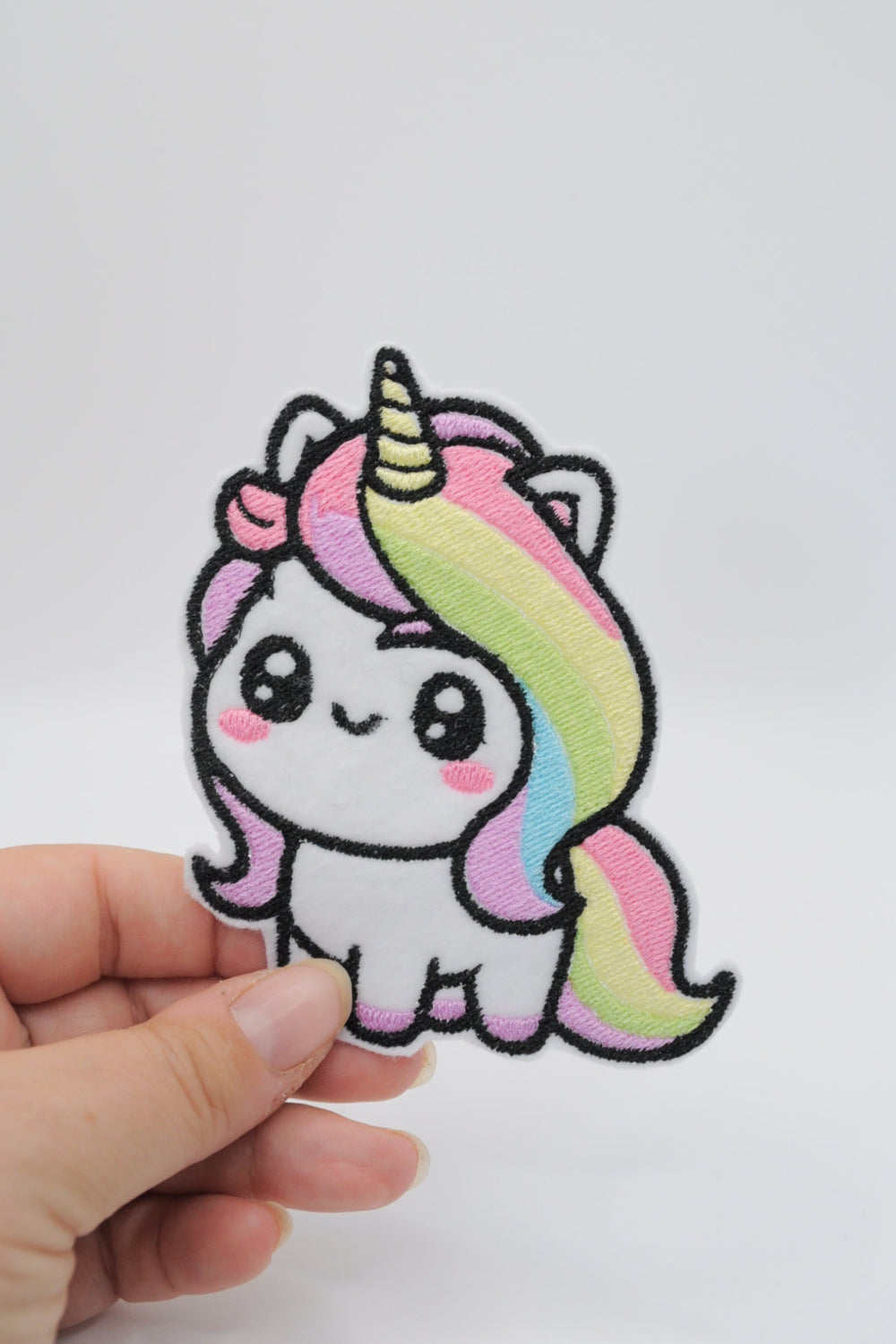 Flicken Patch zum aufnähen oder aufbügeln in Form eines Einhorn