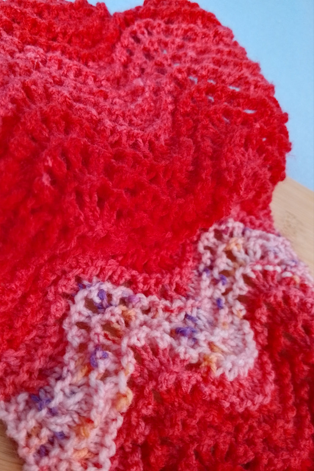 Kleiner Fantasieschal - "Liebeswelle"