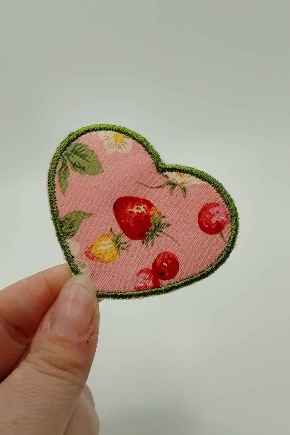 Scrappy Patch - Herz - Erdbeere
