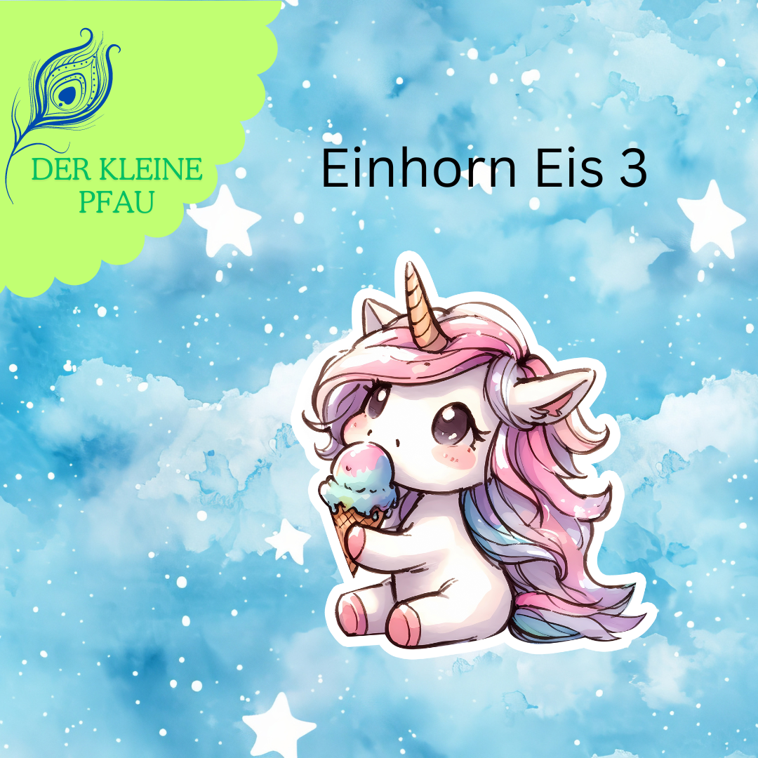 Stickers - Eis Einhorn