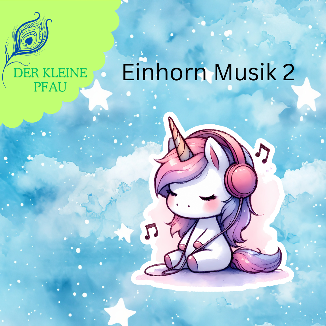 Stickers - Musik Einhorn