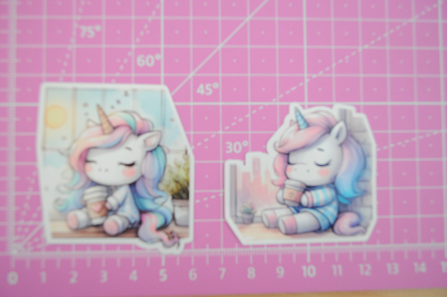 Stickers - Kaffee Genuss Einhorn