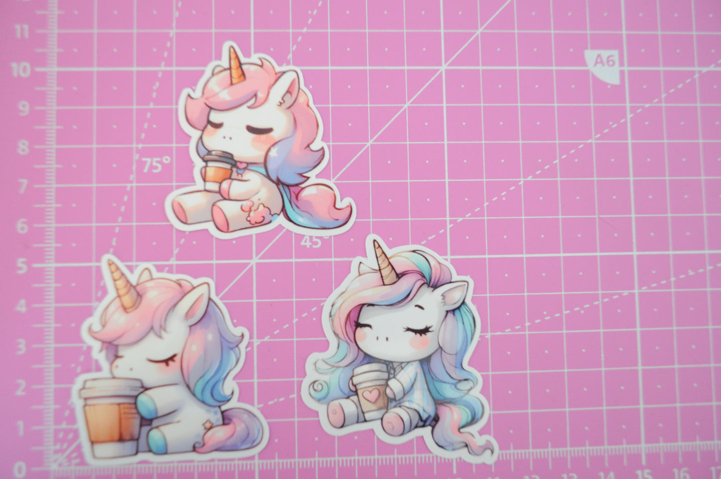 Stickers - Kaffee Einhorn