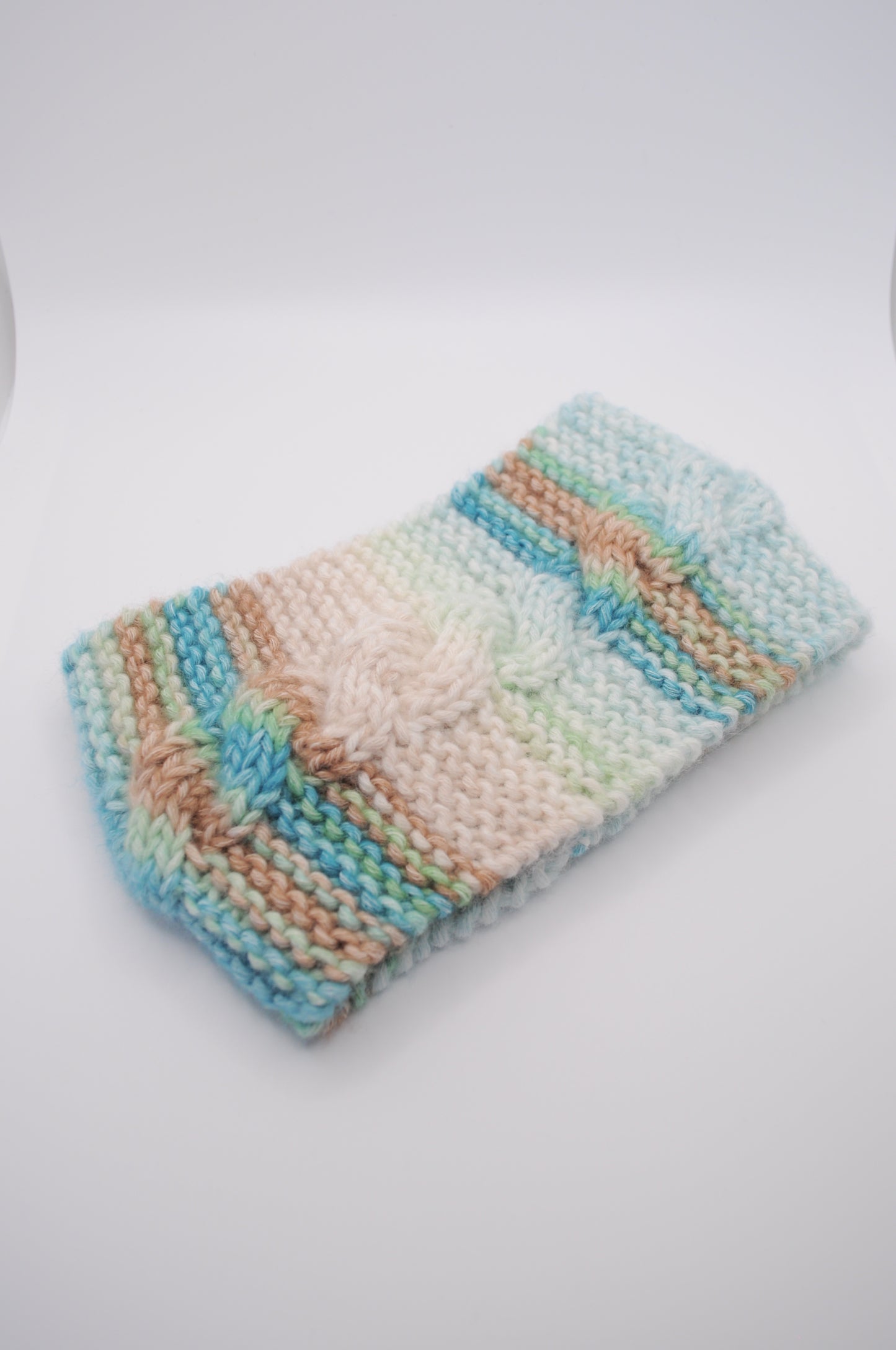 Gestricktes Haarband 'Torsade' - Multicolor