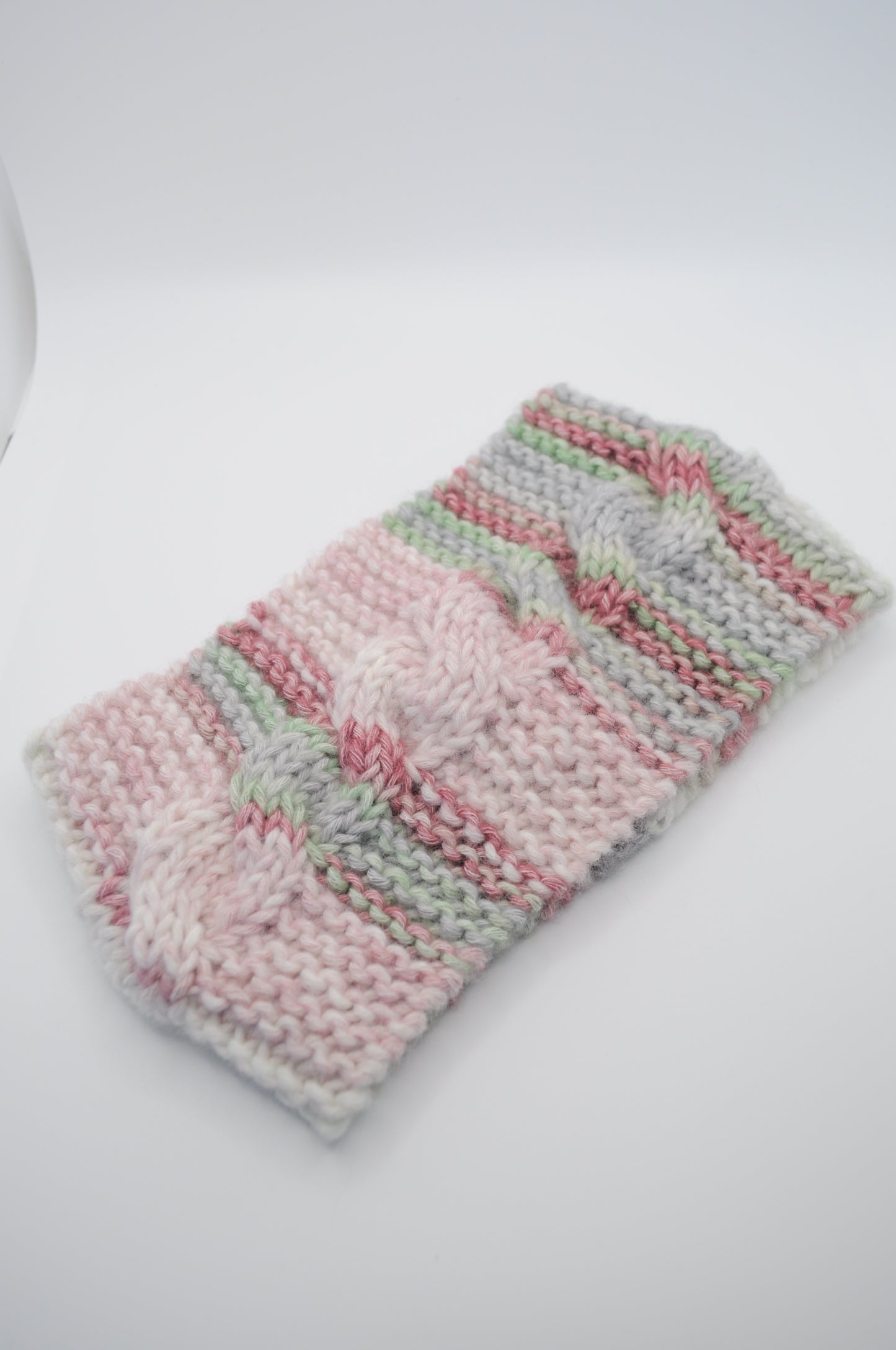 Gestricktes Haarband 'Torsade' - Multicolor