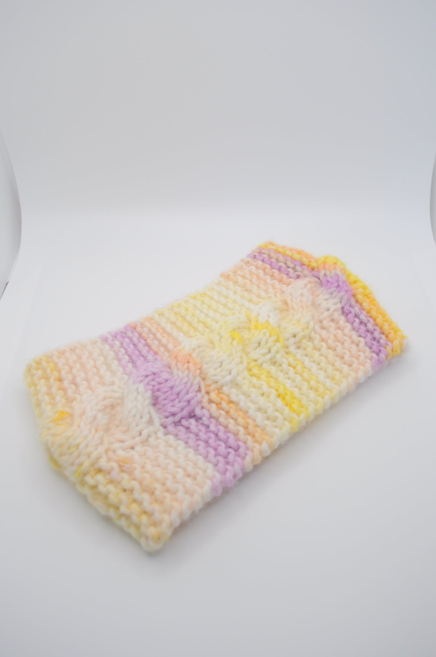 Gestricktes Haarband 'Torsade' - Multicolor