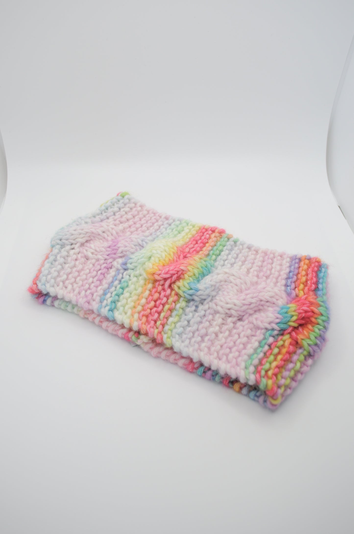 Gestricktes Haarband 'Torsade' - Multicolor