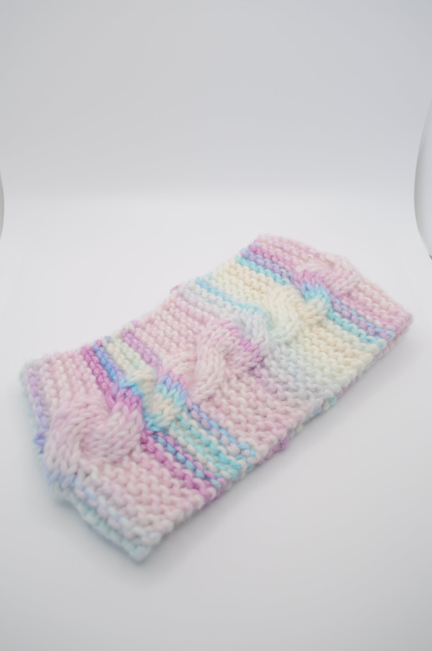 Gestricktes Haarband 'Torsade' - Multicolor