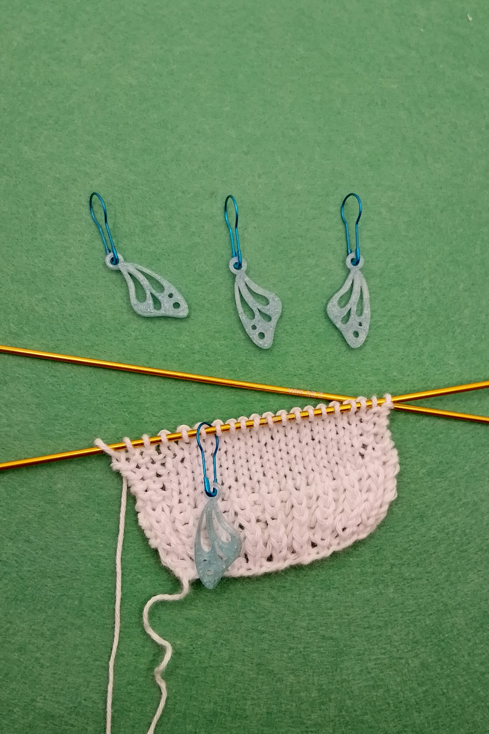 Schmetterling "Blausternchen" - Maschenmarkierer