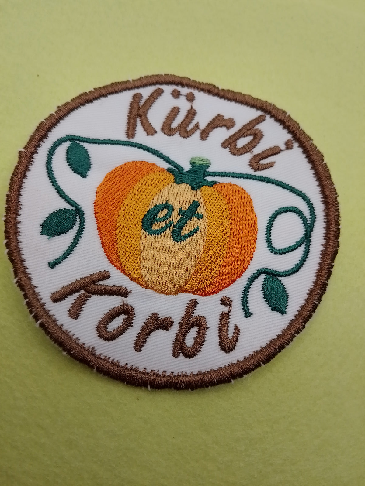 Patch - Kürbi et Korbi - Kürbis Aufnäher