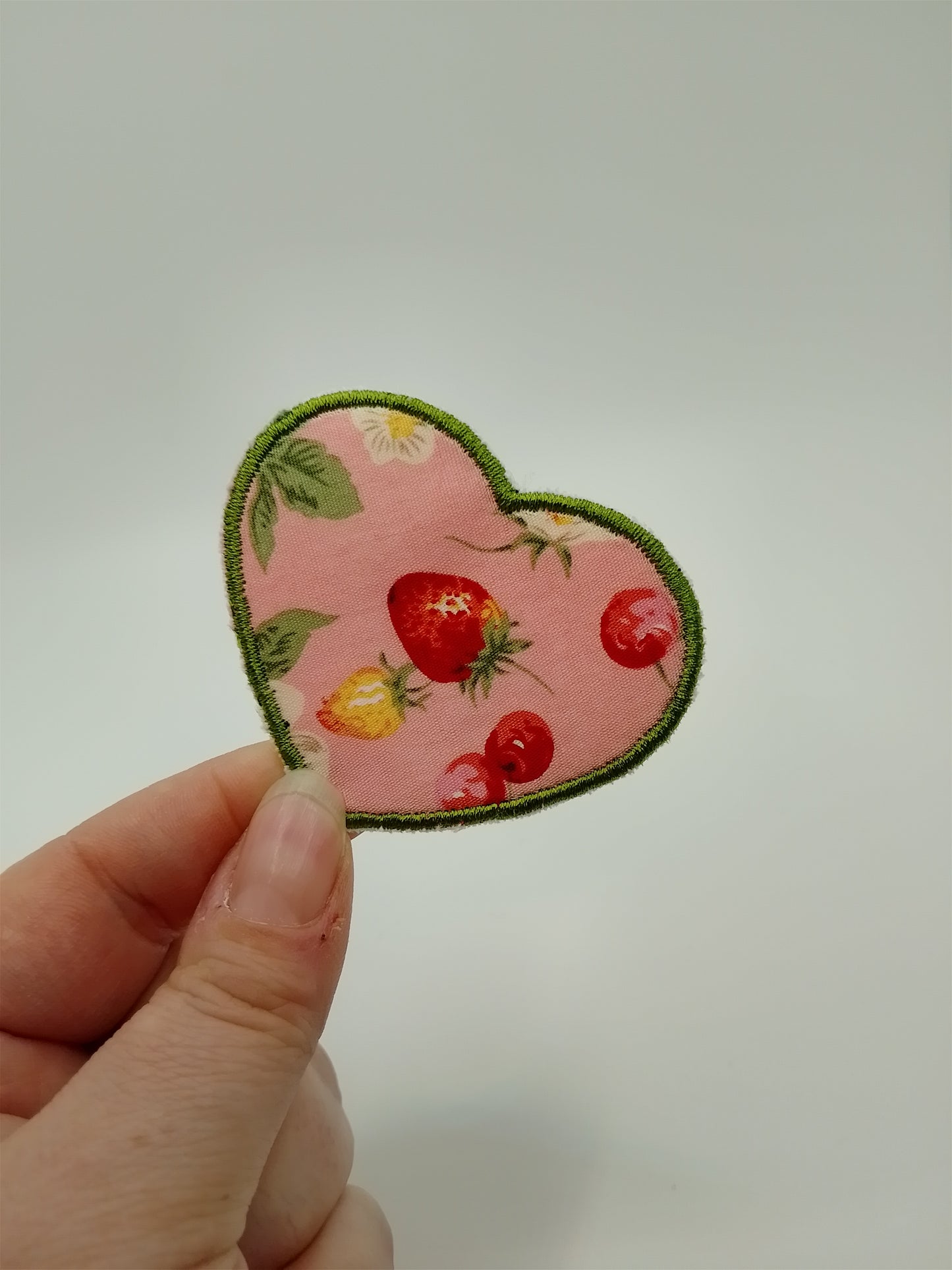 Scrappy Patch - Herz - Erdbeere