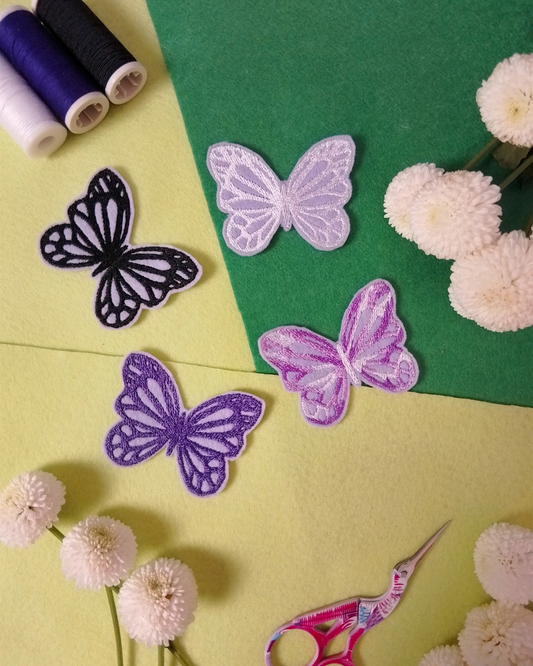 Patch - Schmetterling Lila