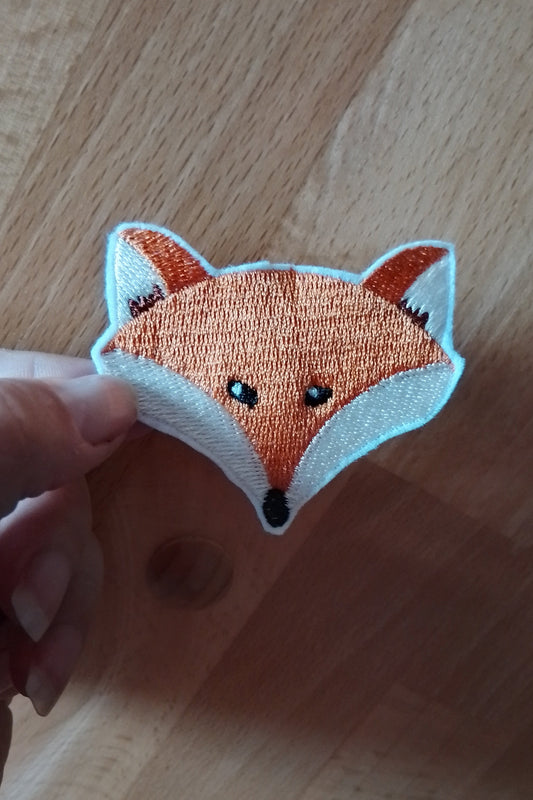 Patch in Form eines Fuchs Kopfes