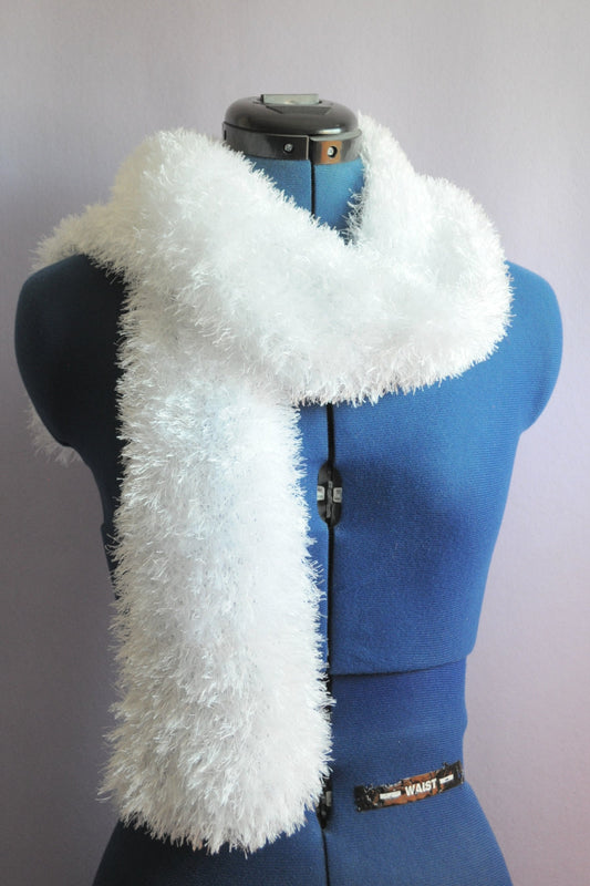 Faux-Fur Schal - Winterweiß