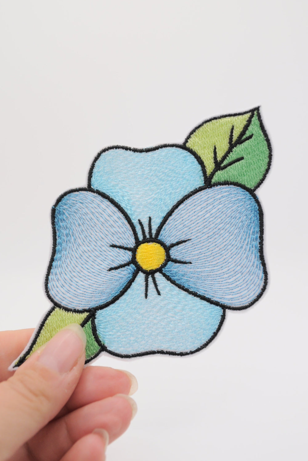 Flicken in Form eine Blume, Türkis