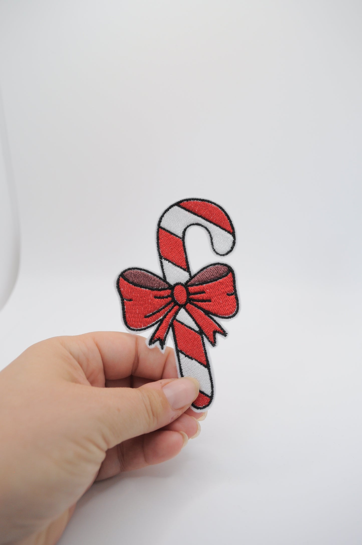 Patch - Candy Cane - Zuckerstange mit Schleife