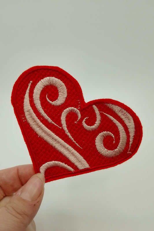 Patch - Herz groß - Rot