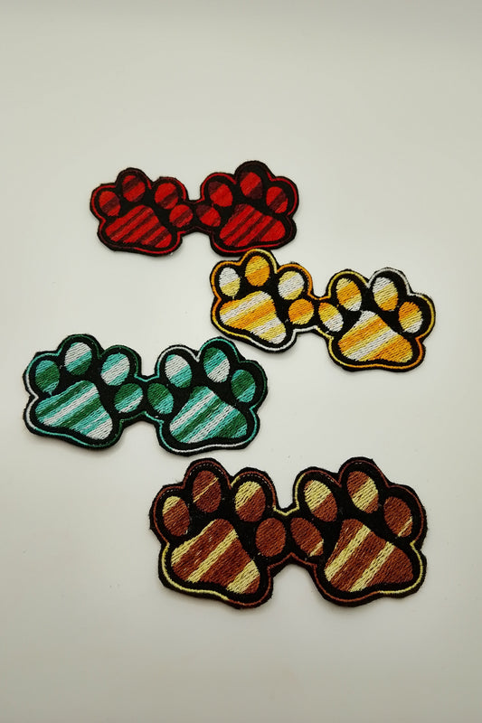 Patch - HundeTatze Mehrfarbig - Black Edition