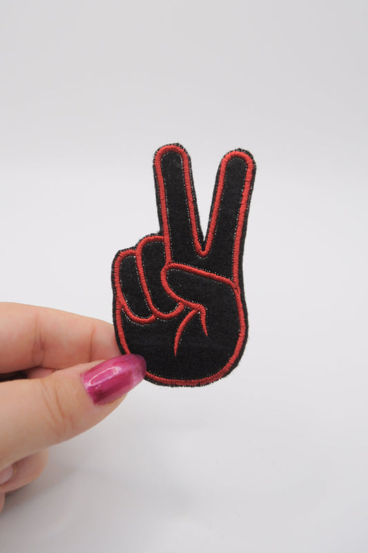 Patch - Peace Hand Frieden - Black Edition
