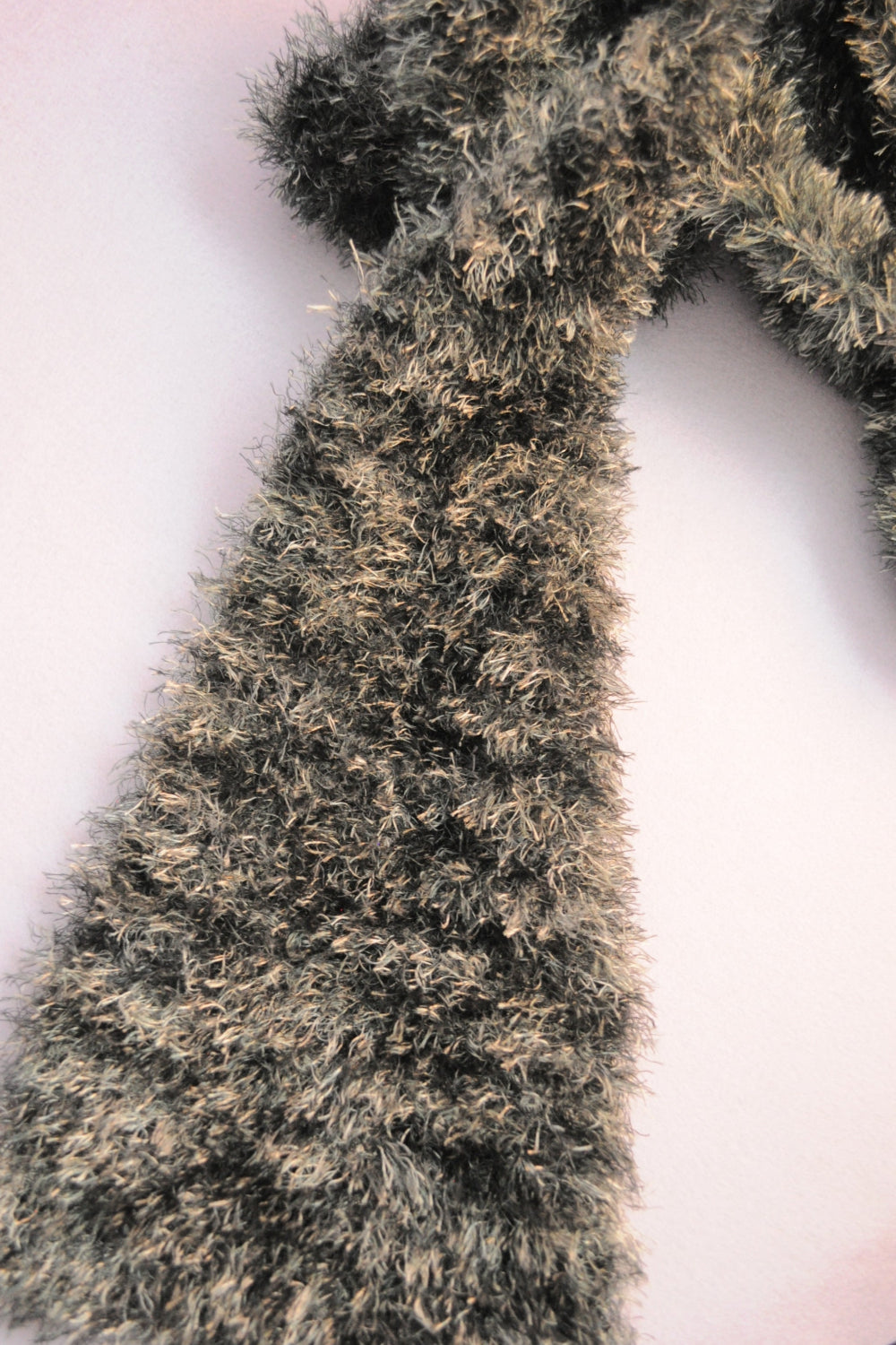 Faux-Fur Schal - Pinguingrau