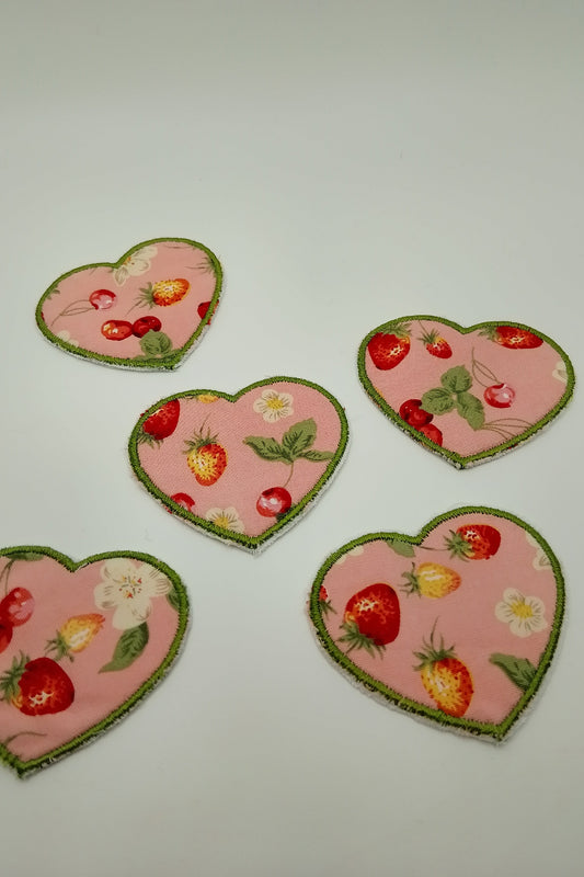 Scrappy Patch - Herz - Erdbeere