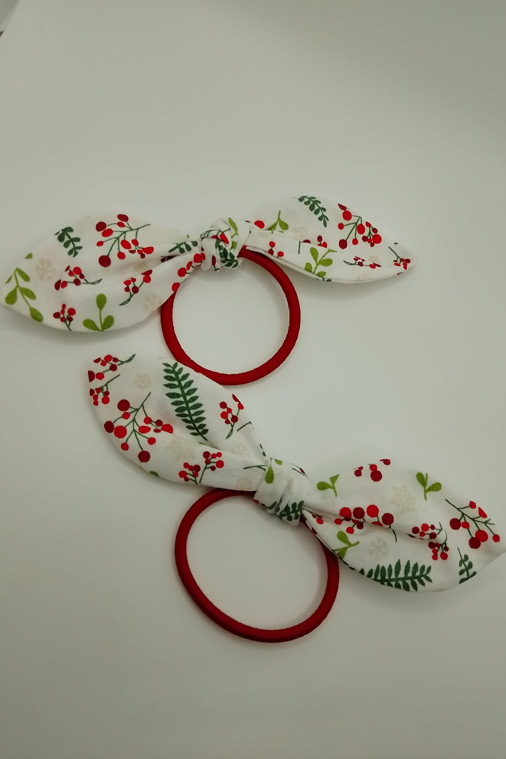 Scrunchies - Winterbeere in rot und grün