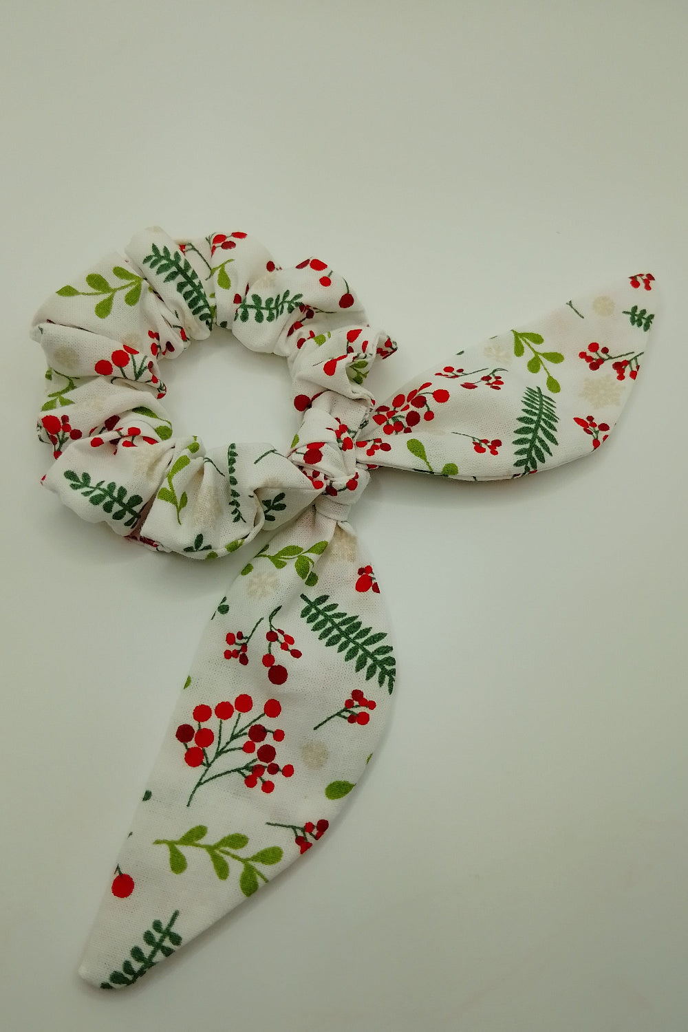 Scrunchies - Winterbeere in rot und grün