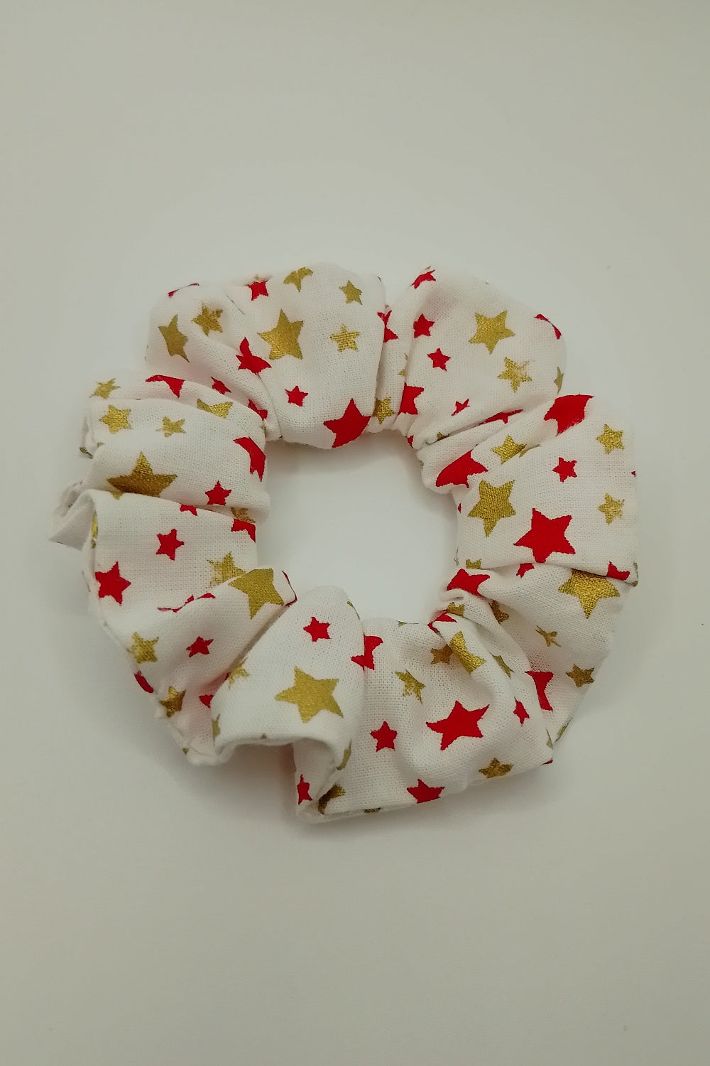 Scrunchies - Sterne in rot und gold