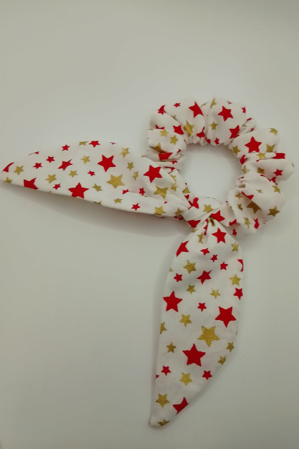 Scrunchies - Sterne in rot und gold