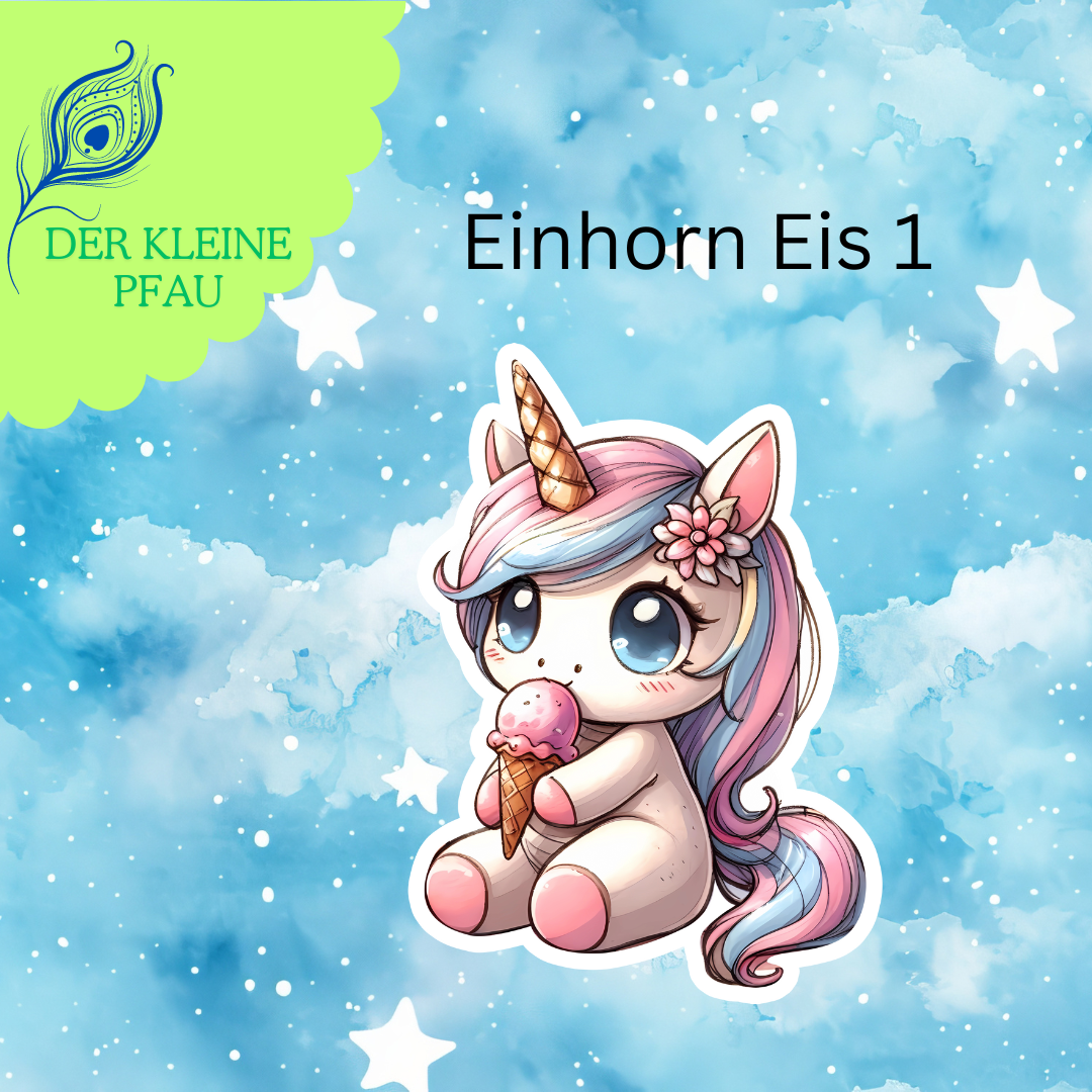 Stickers - Eis Einhorn