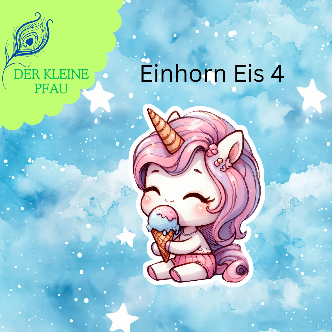 Stickers - Eis Einhorn