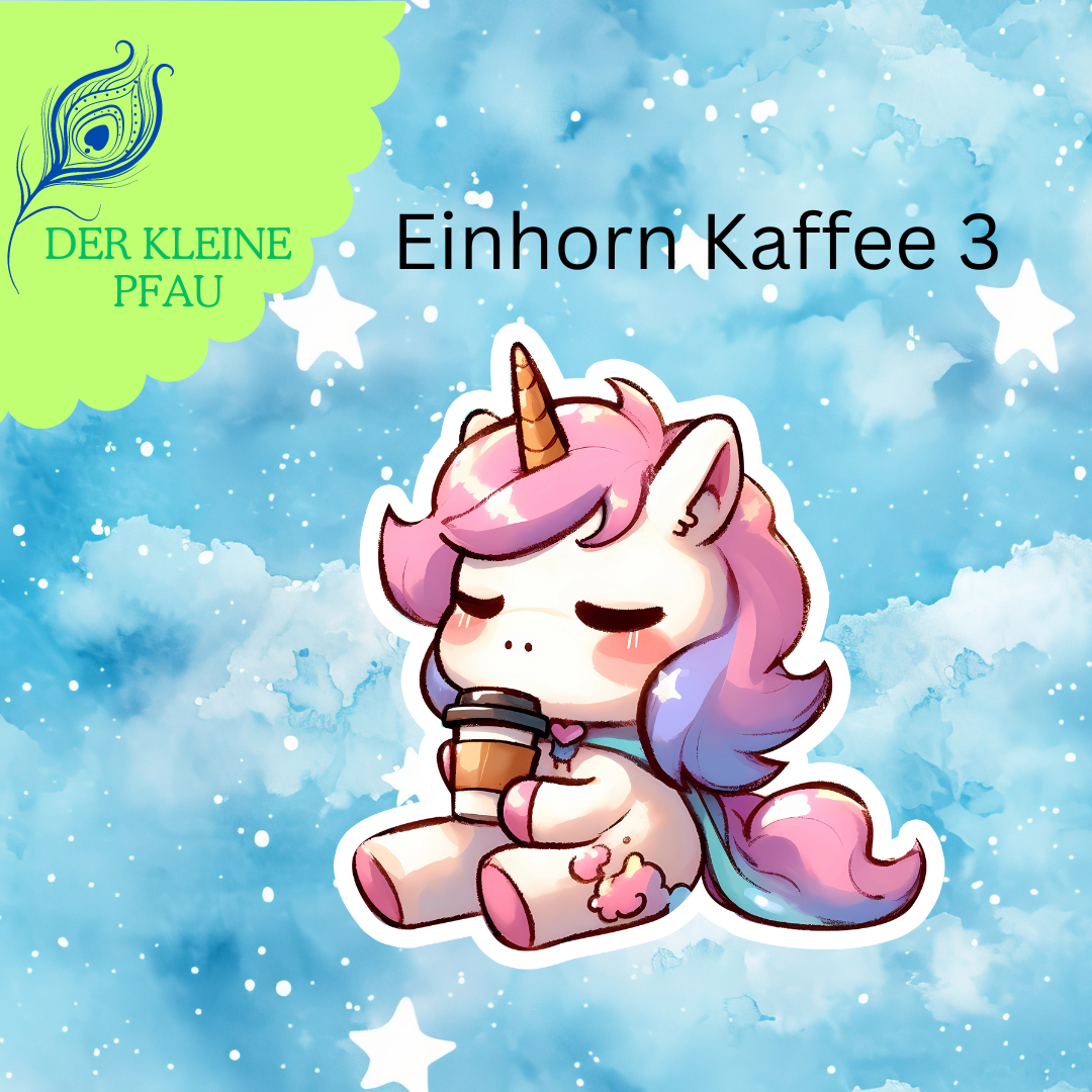 Stickers - Kaffee Einhorn