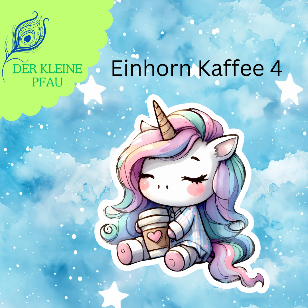 Stickers - Kaffee Einhorn