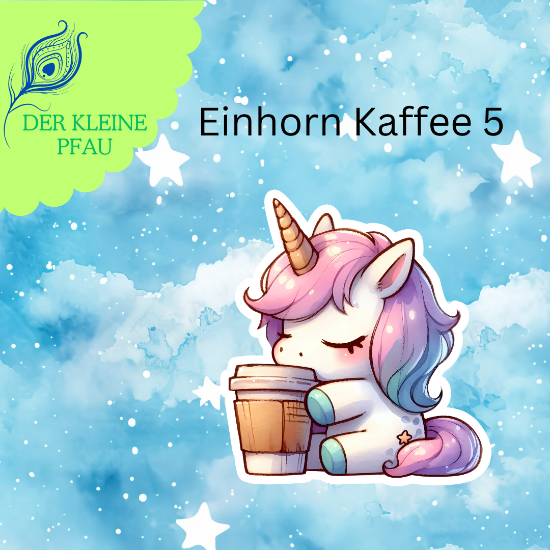 Stickers - Kaffee Einhorn