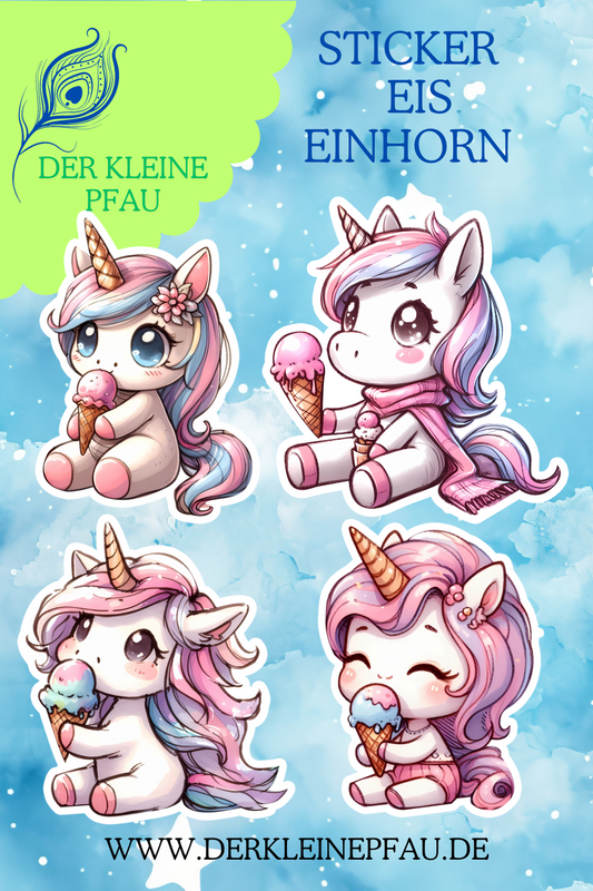 Stickers - Eis Einhorn