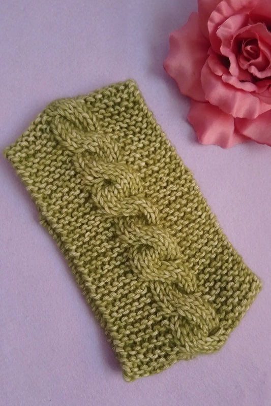 Gestricktes Haarband 'Torsade'- Größe M (Kopfumfang 54-55)