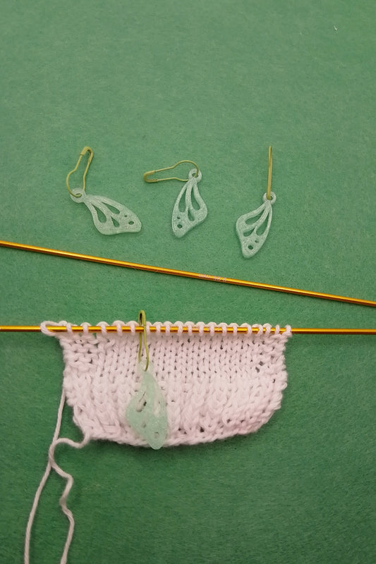 Schmetterling "Limette" - Maschenmarkierer