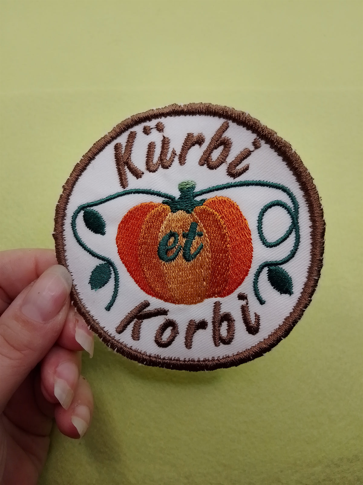 Patch - Kürbi et Korbi - Kürbis Aufnäher